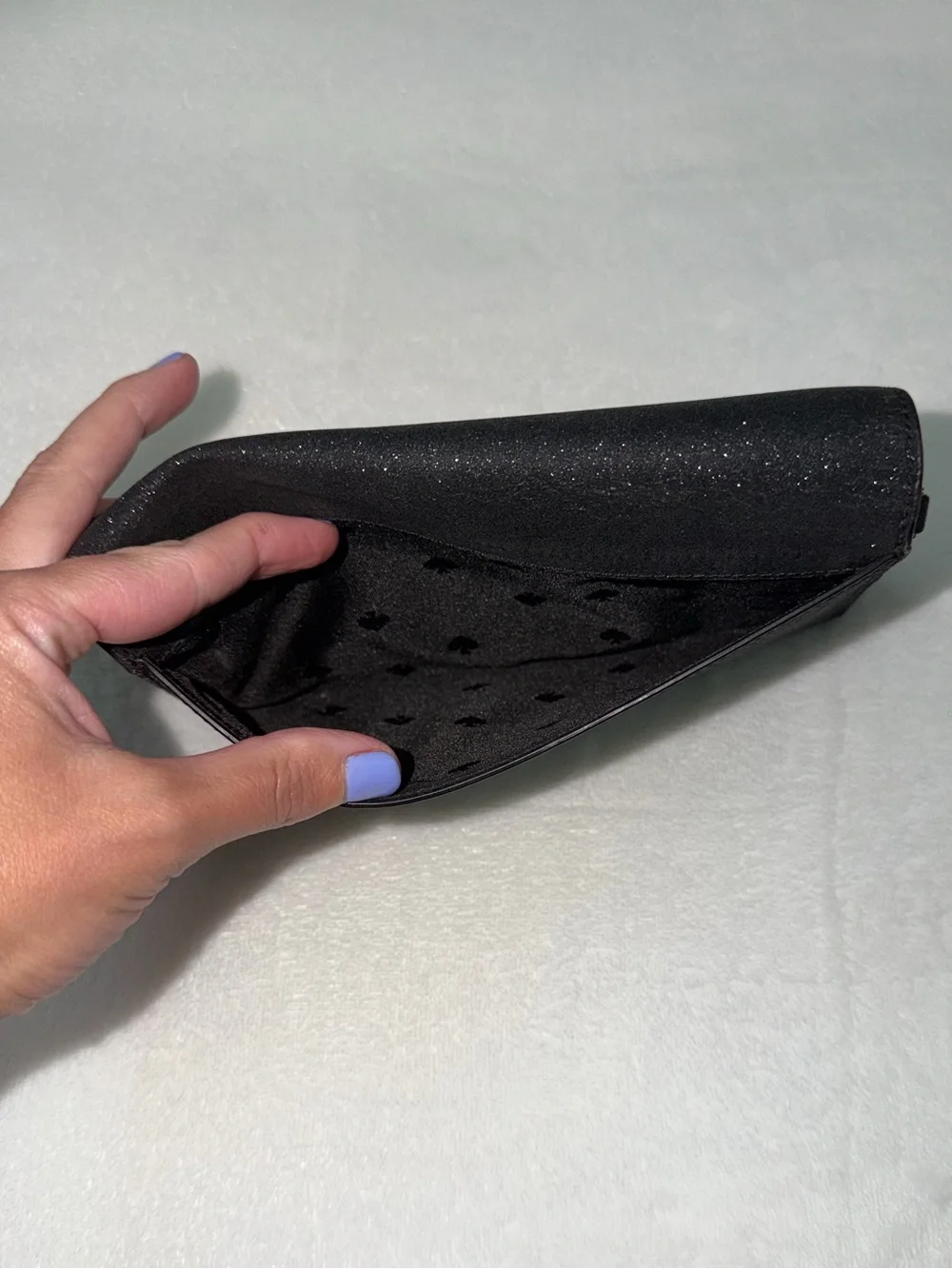 kate spade black sparkle wallet